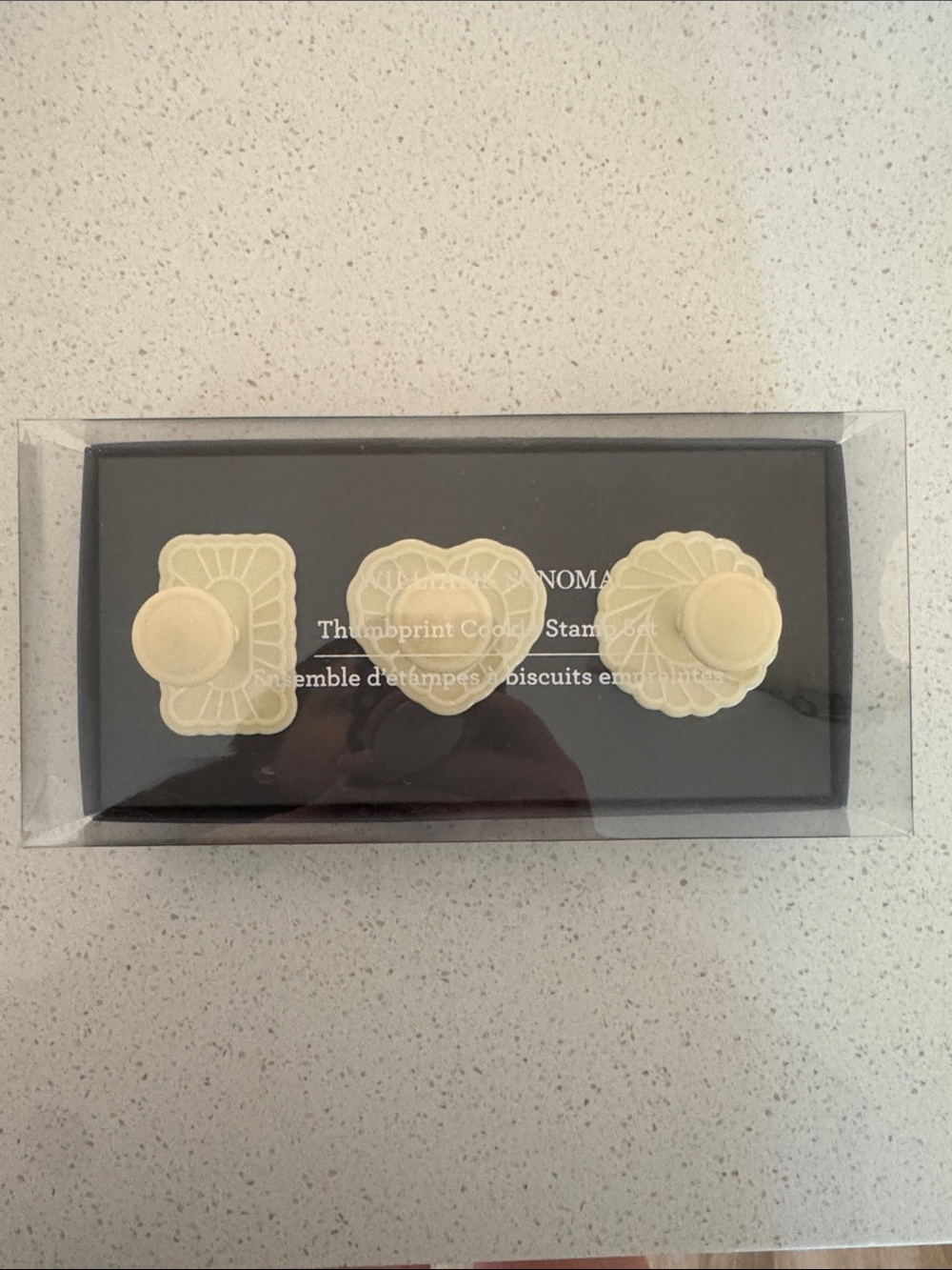 Williams Sonoma Thumbprint Cookie Stamp Set - Cream